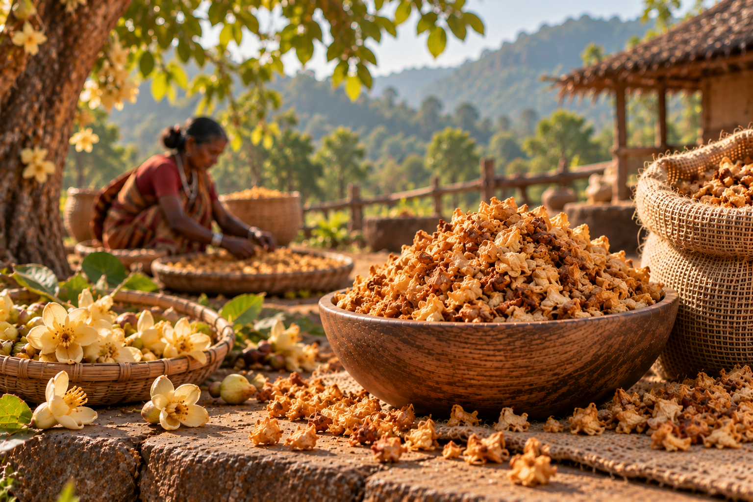 Mahua flowers from Sal forest heartlands